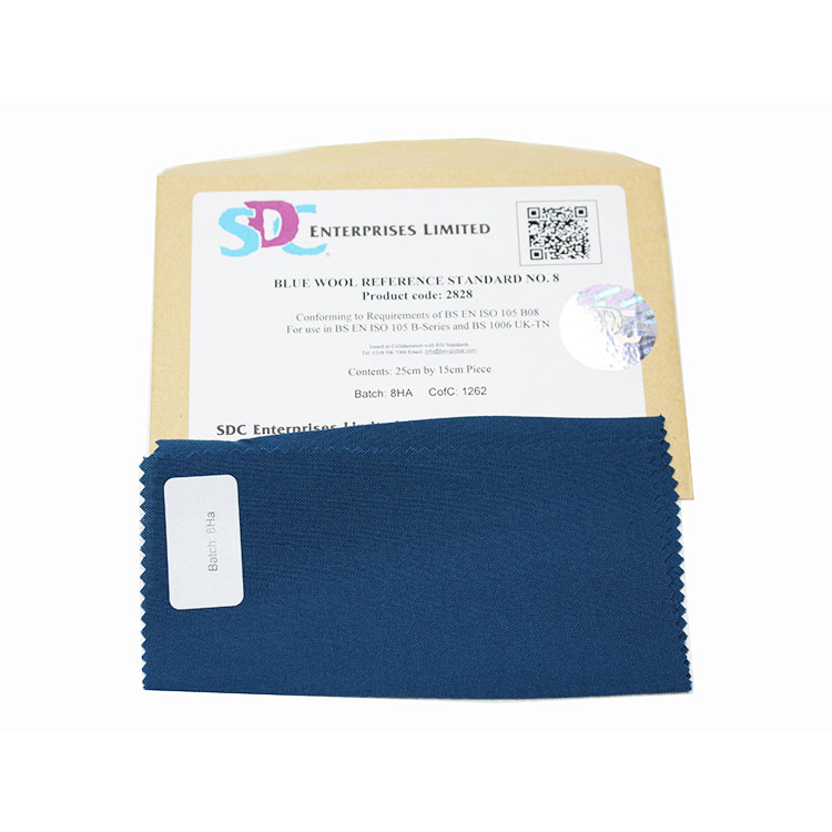 英国SDC #2828 耐光试验蓝羊毛布8号（15cm x 25cm）