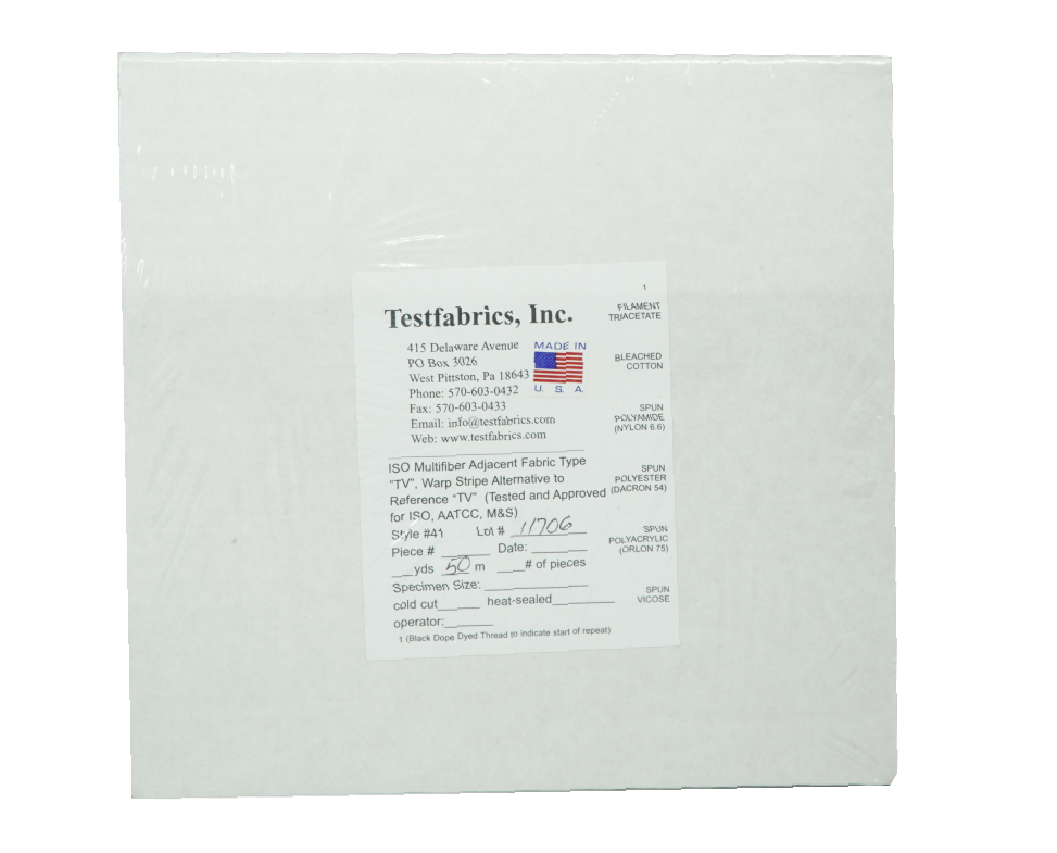 美国Testfabrics #MFF-41 (TV), 多纤维41(TV)附布（50米/卷）