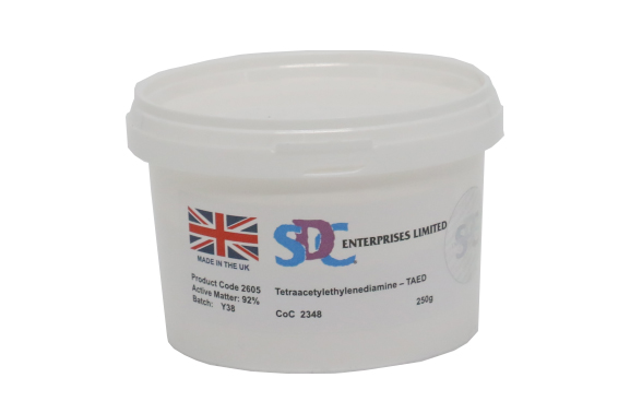 英国SDC #2605 TAED 粉末(四乙酰乙二胺,活性度 92%)     250g/桶