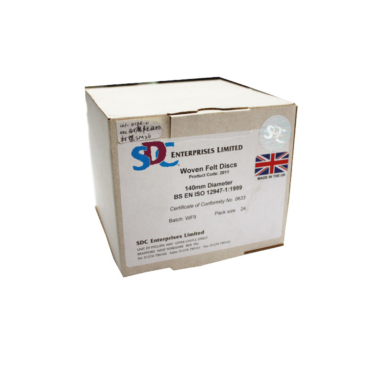 英国SDC #2011 耐磨羊毛织物衬垫（24块/盒）